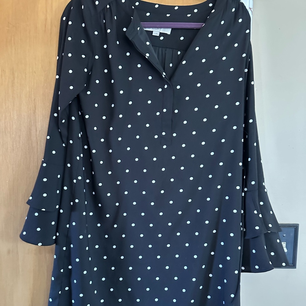 Medium Loft Polka Dot Dress. EUC!!